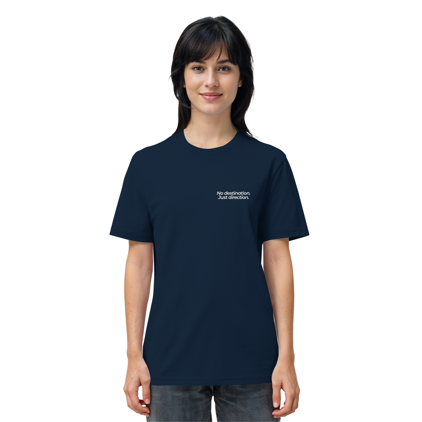 Weg durch die Dünen - No destination. Just direction. - Unisex Bio T-Shirt