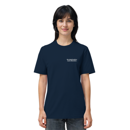 Weg durch die Dünen - No destination. Just direction. - Unisex Bio T-Shirt