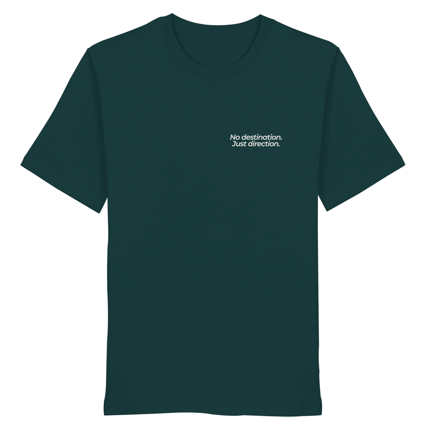 Weg durch die Dünen - No destination. Just direction. - Unisex Bio T-Shirt
