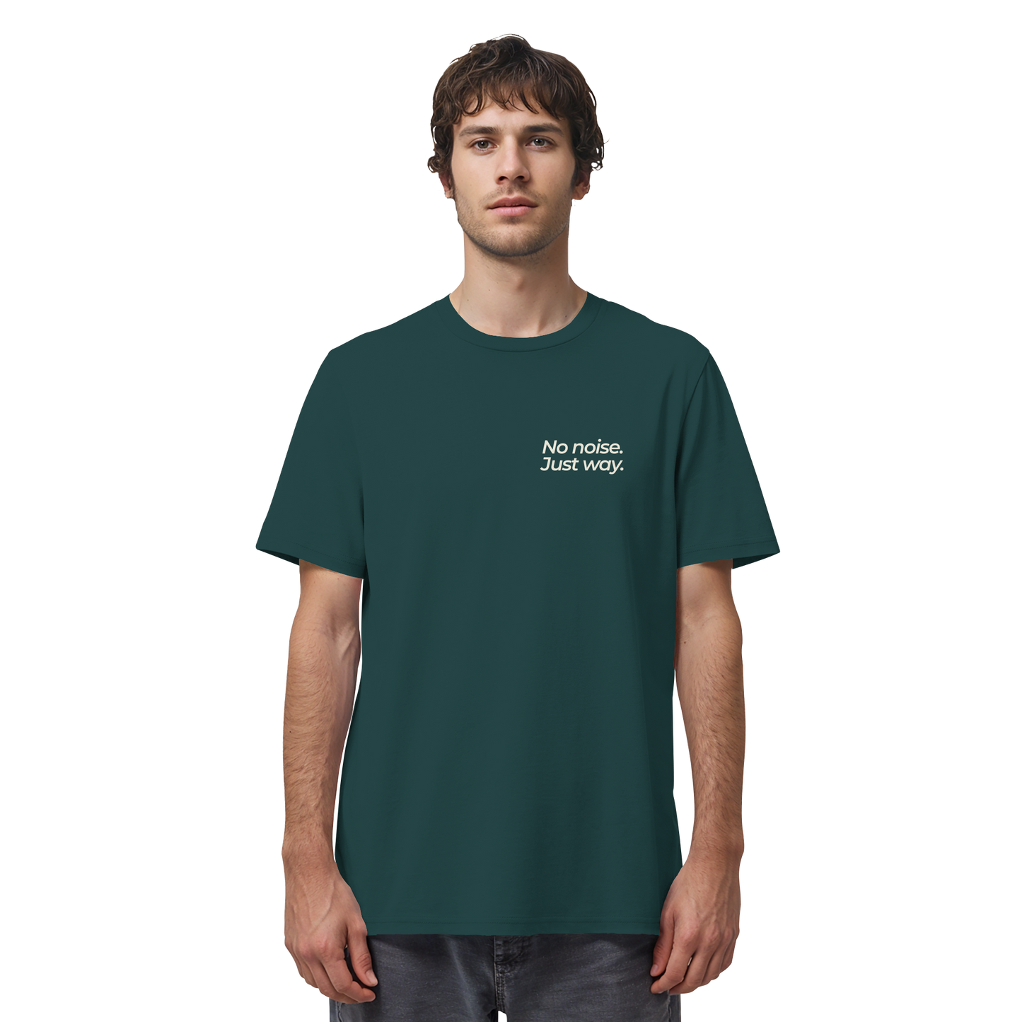 Waldweg - No noise. Just way. - Unisex Bio T-Shirt