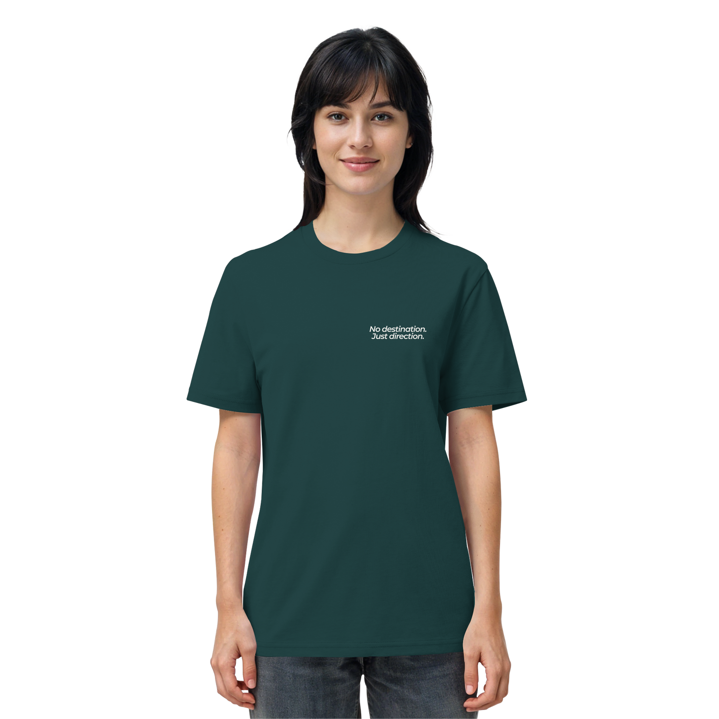 Weg durch die Dünen - No destination. Just direction. - Unisex Bio T-Shirt