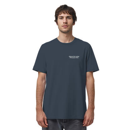 Berggipfel - Above the noise. Find jour line. - Unisex Bio T-Shirt