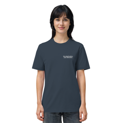 Weg durch die Dünen - No destination. Just direction. - Unisex Bio T-Shirt
