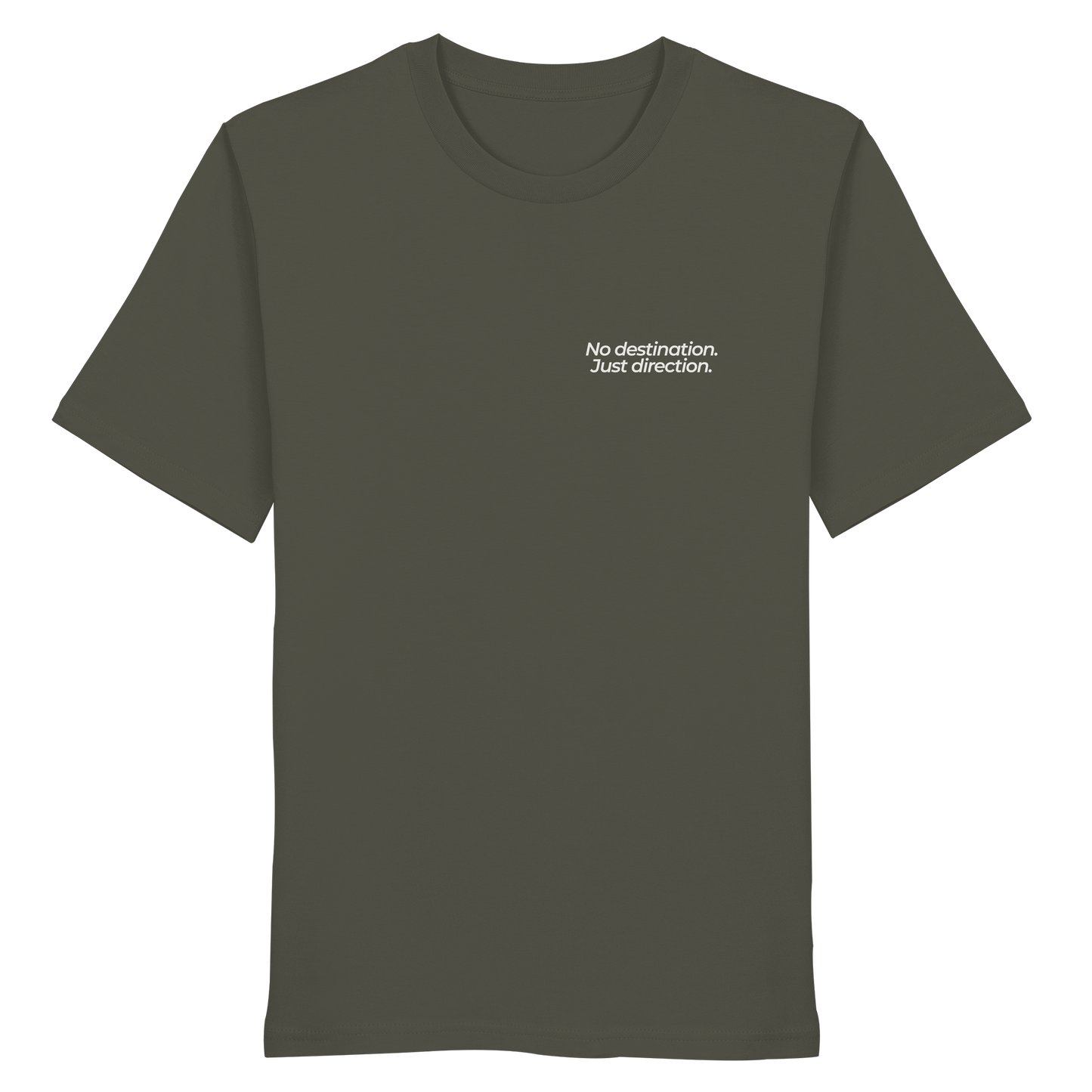 Weg durch die Dünen - No destination. Just direction. - Unisex Bio T-Shirt