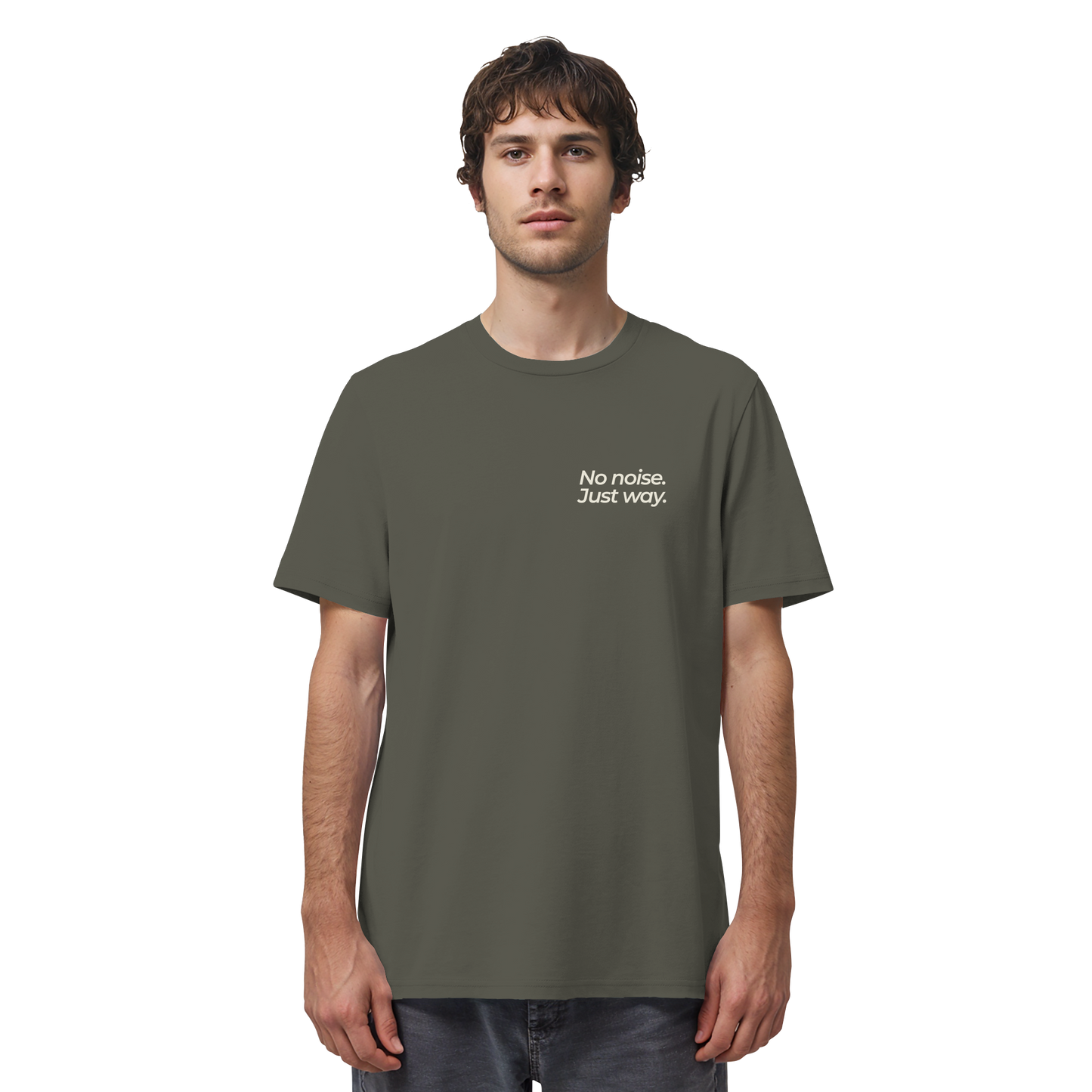 Waldweg - No noise. Just way. - Unisex Bio T-Shirt