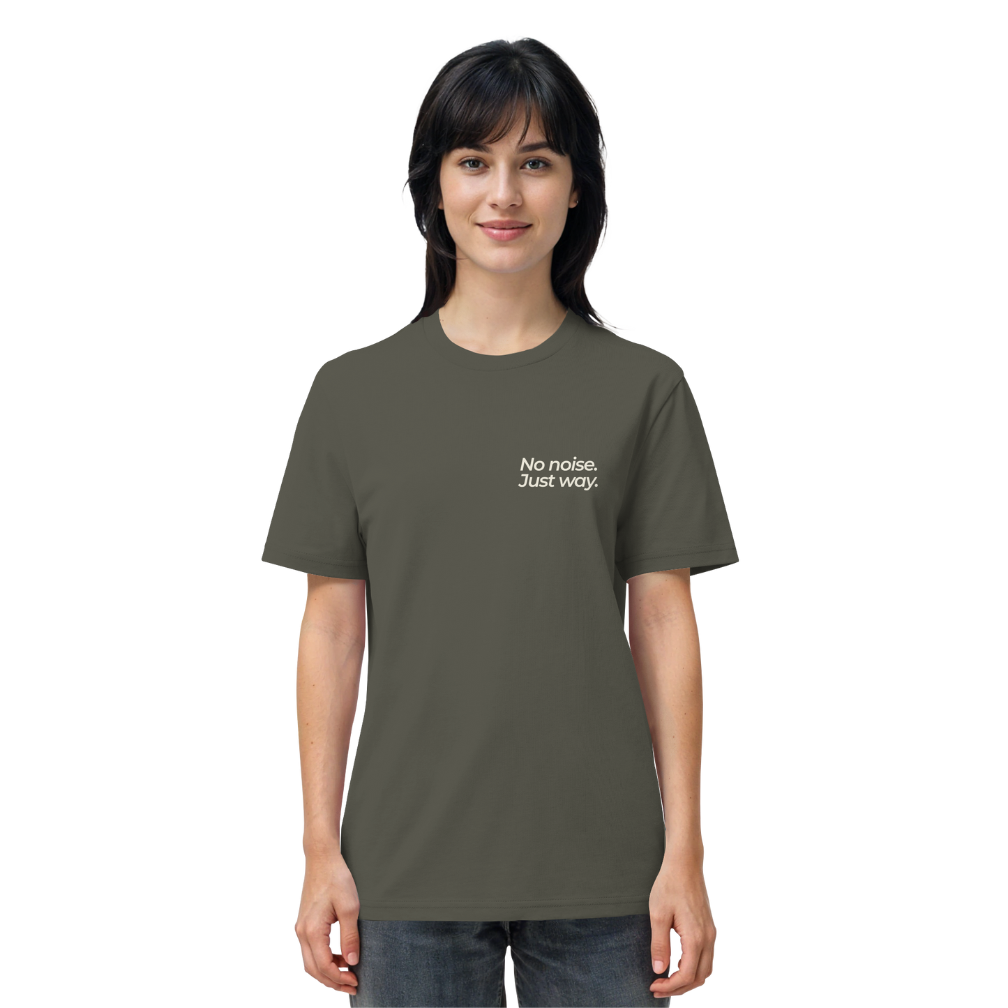 Waldweg - No noise. Just way. - Unisex Bio T-Shirt