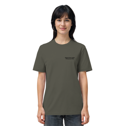 Berggipfel - Above the noise. Find jour line. - Unisex Bio T-Shirt