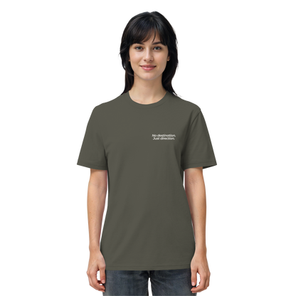 Weg durch die Dünen - No destination. Just direction. - Unisex Bio T-Shirt