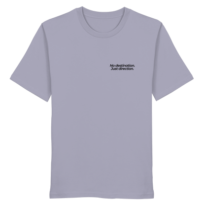 Weg durch die Dünen - No destination. Just direction. - Unisex Bio T-Shirt