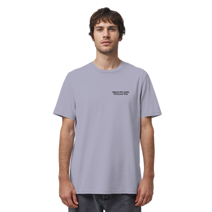 Berggipfel - Above the noise. Find jour line. - Unisex Bio T-Shirt