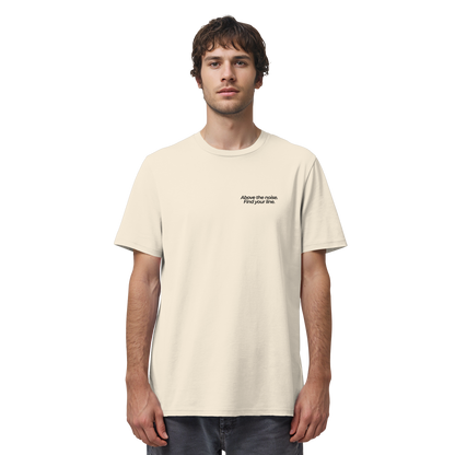 Berggipfel - Above the noise. Find jour line. - Unisex Bio T-Shirt
