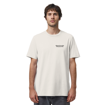 Berggipfel - Above the noise. Find jour line. - Unisex Bio T-Shirt