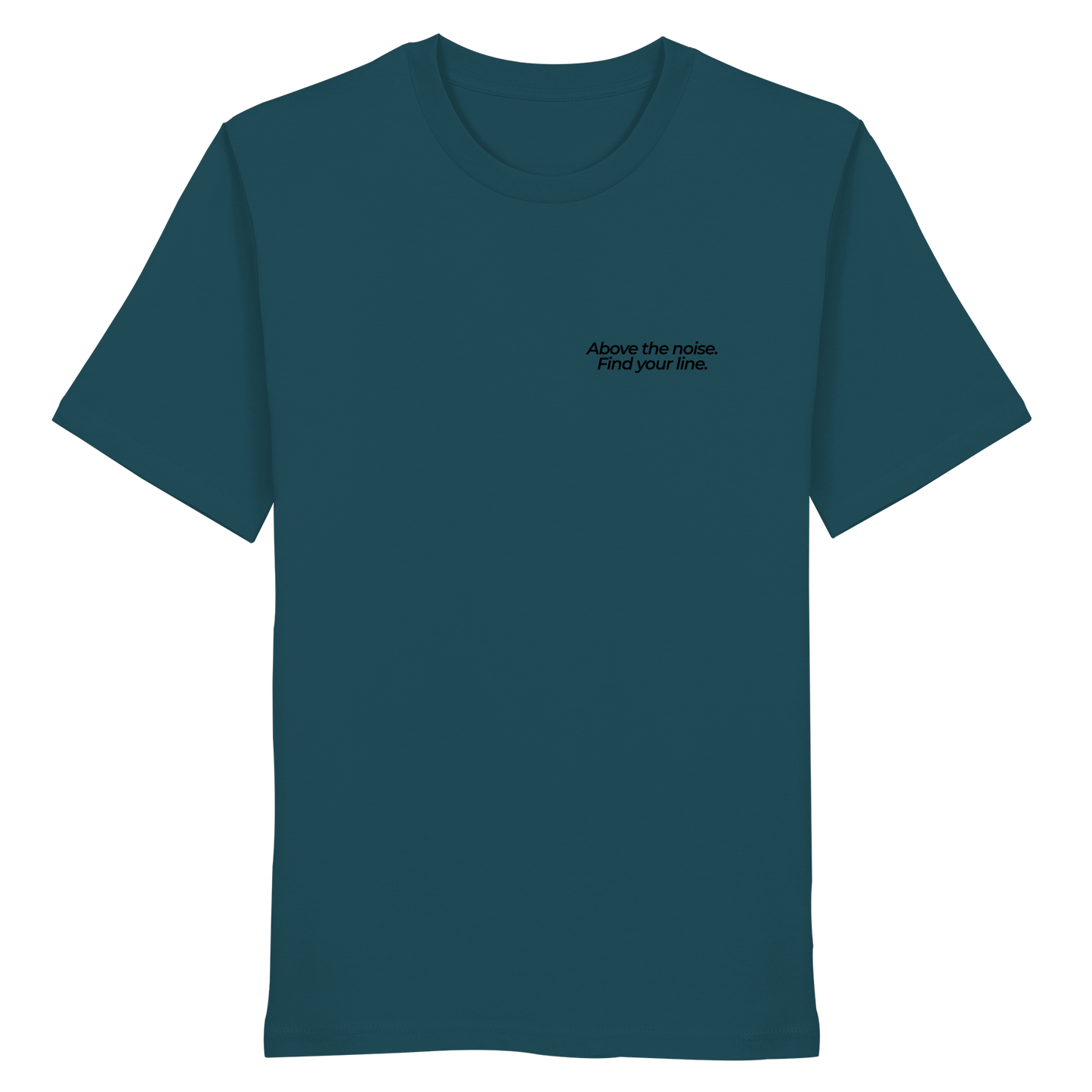 Berggipfel - Above the noise. Find jour line. - Unisex Bio T-Shirt