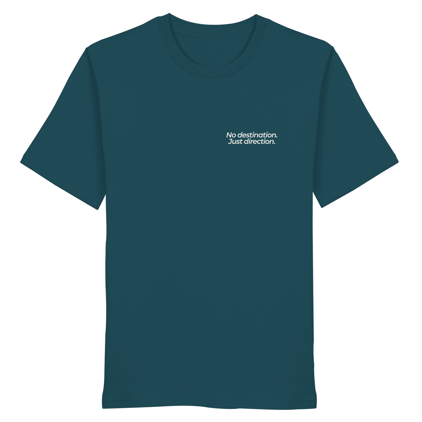 Weg durch die Dünen - No destination. Just direction. - Unisex Bio T-Shirt