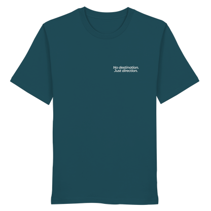 Weg durch die Dünen - No destination. Just direction. - Unisex Bio T-Shirt