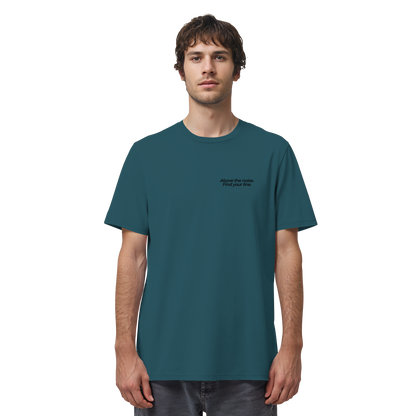Berggipfel - Above the noise. Find jour line. - Unisex Bio T-Shirt