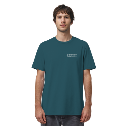 Weg durch die Dünen - No destination. Just direction. - Unisex Bio T-Shirt