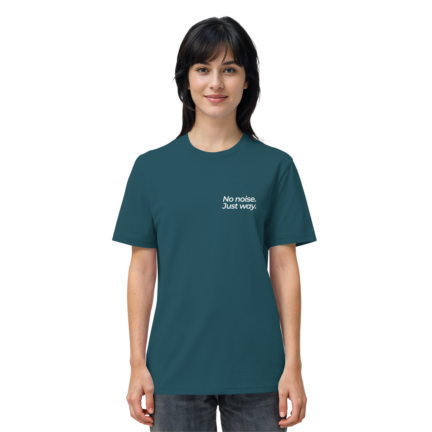 Waldweg - No noise. Just way. - Unisex Bio T-Shirt