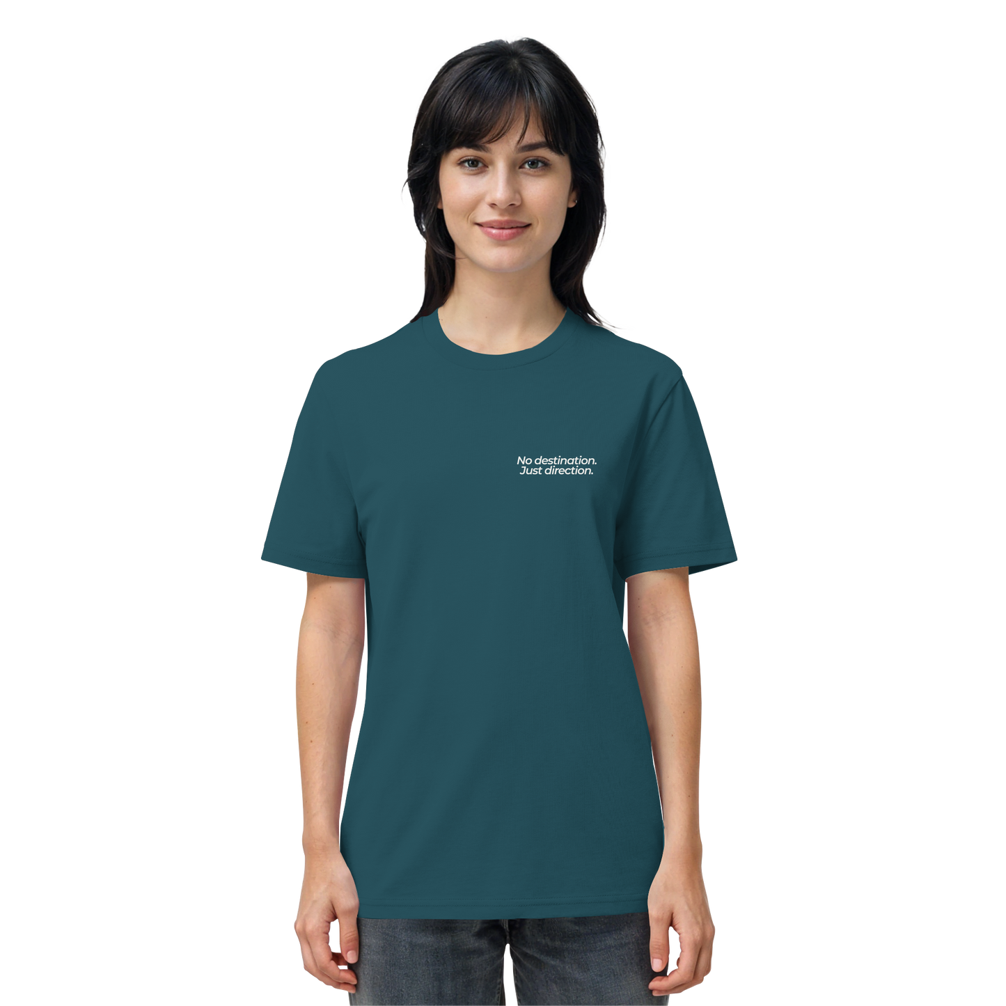 Weg durch die Dünen - No destination. Just direction. - Unisex Bio T-Shirt