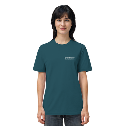 Weg durch die Dünen - No destination. Just direction. - Unisex Bio T-Shirt
