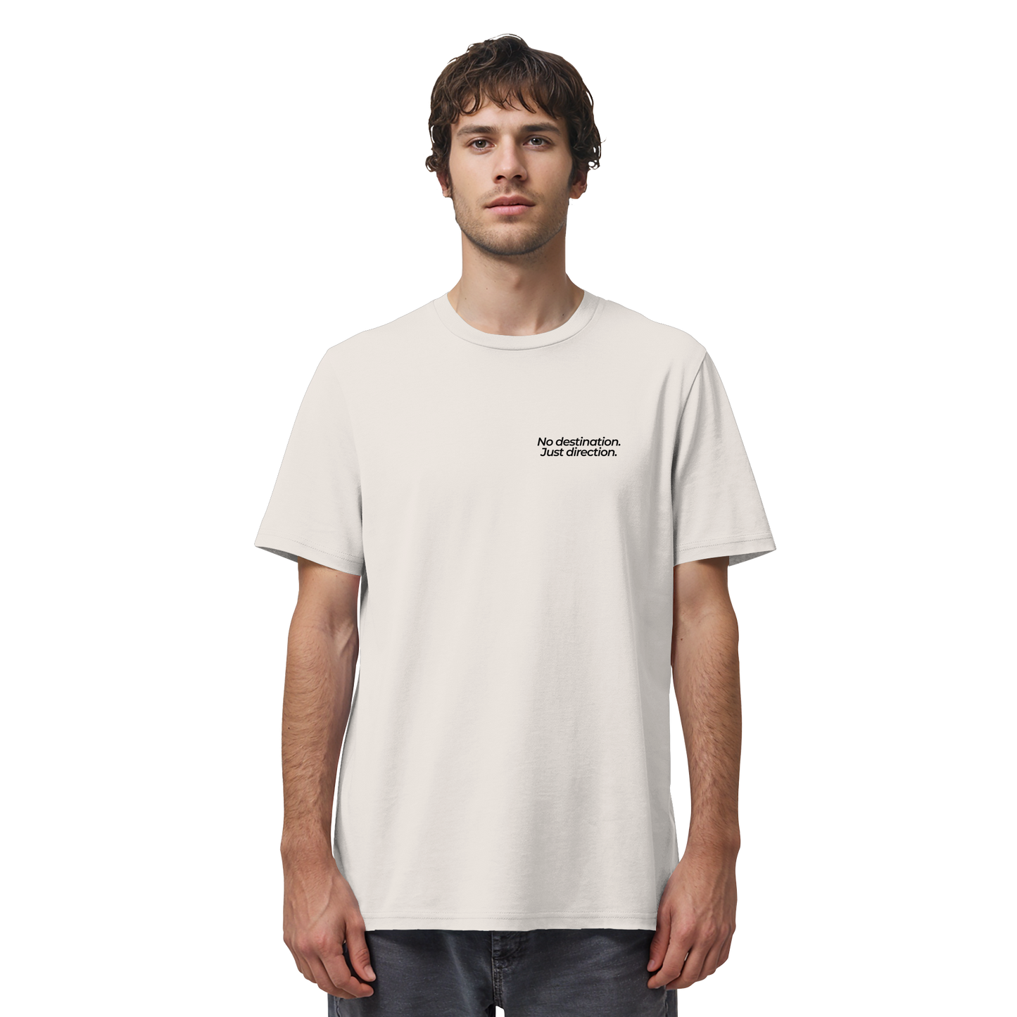 Weg durch die Dünen - No destination. Just direction. - Unisex Bio T-Shirt