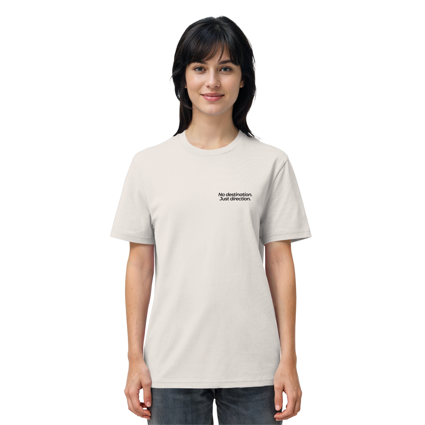 Weg durch die Dünen - No destination. Just direction. - Unisex Bio T-Shirt