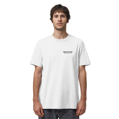 Berggipfel - Above the noise. Find jour line. - Unisex Bio T-Shirt